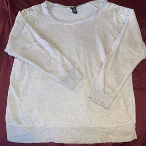 Torrid brand Sweater with lace shoulders, size XXL